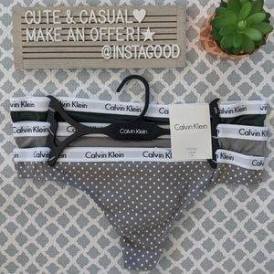 NWT Calvin Klein 3 Pack Carousel Thongs